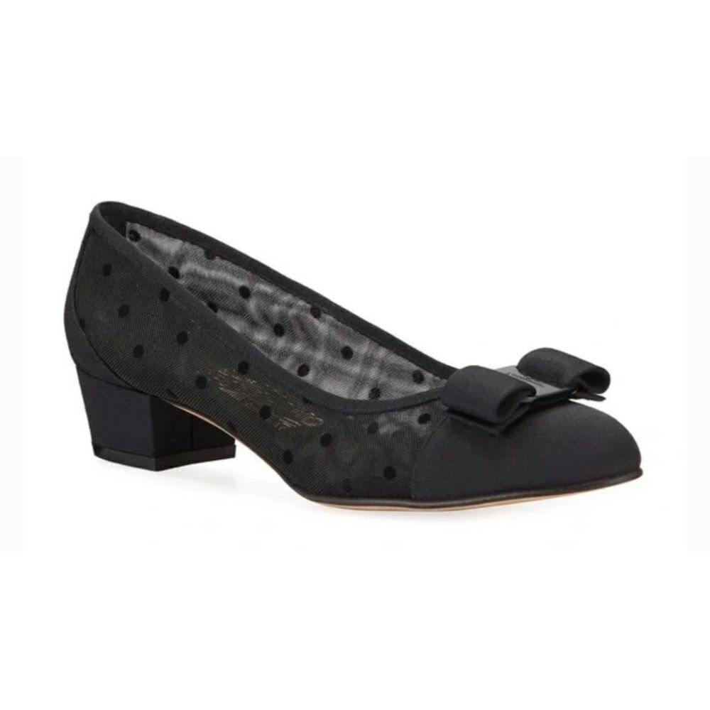 Salvatore Ferragamo Vara Mesh Pumps NWOTS
